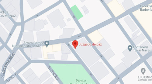 ubicación Registro Civil-Juzgado de Paz San Pedro del Pinatar Murcia